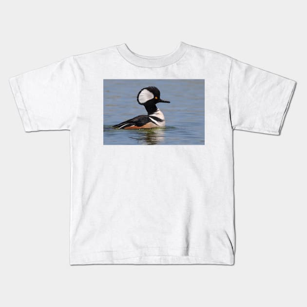 Hooded Merganser Kids T-Shirt by Jim Cumming